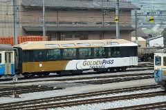 MOB (Montreux–Berner Oberland-Bahn), GoldenPass waggon,Zweisimmen, 13. October 2010