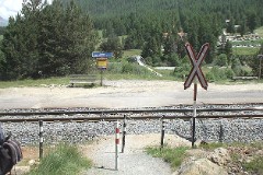 Punt Muragl, Rhätische Bahn, direction St. Moritz, 1. July 2008