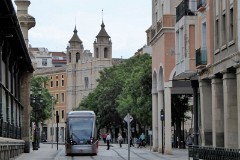 Tranvia Zaragoza, Urbus 3 photographed in Zaragoza, 31. May 2016. Delivered 2010 - 2012. Manufacturer: CAF. Quantity in Zaragoza: 21.
